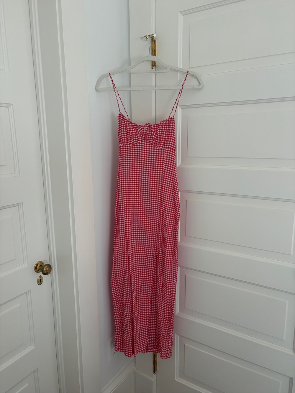 ZARA Red and White Gingham Dress